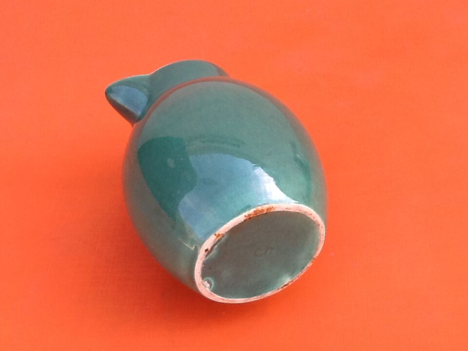1950s glazed ceramic pitcher