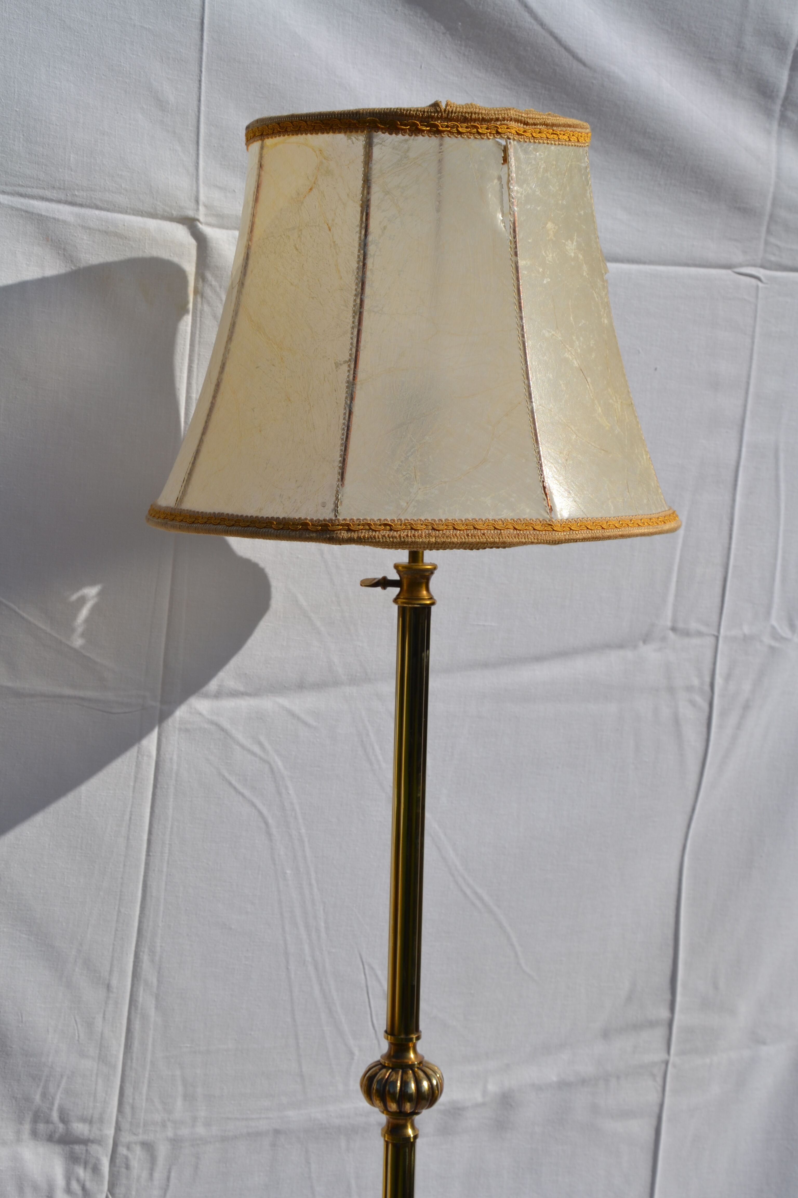 Louis XV style lamppost in gilded bronze