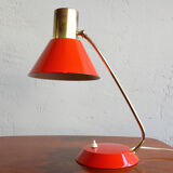 Vintage Red Table Lamp made by AKA Germany, 1960
