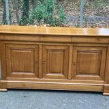 Buffet enfilade Louis Philippe en chêne massif du 20ème 186cm