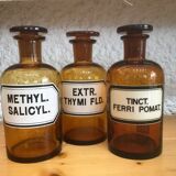 Old pharmacy bottles