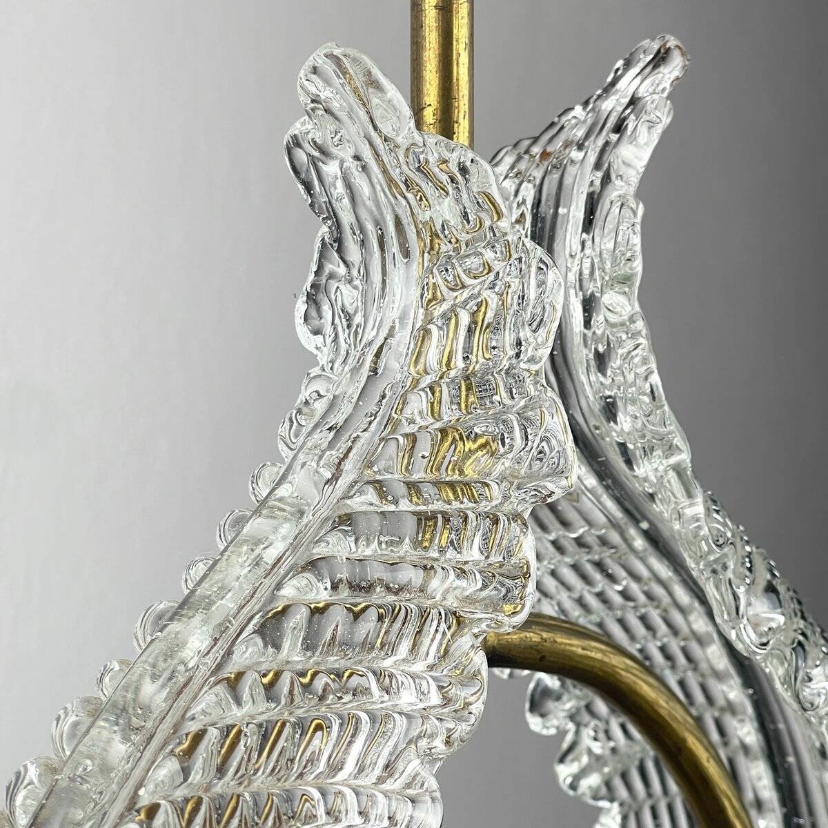 Murano chandelier by Ercole Barovier for Barovier & Toso, 1930s