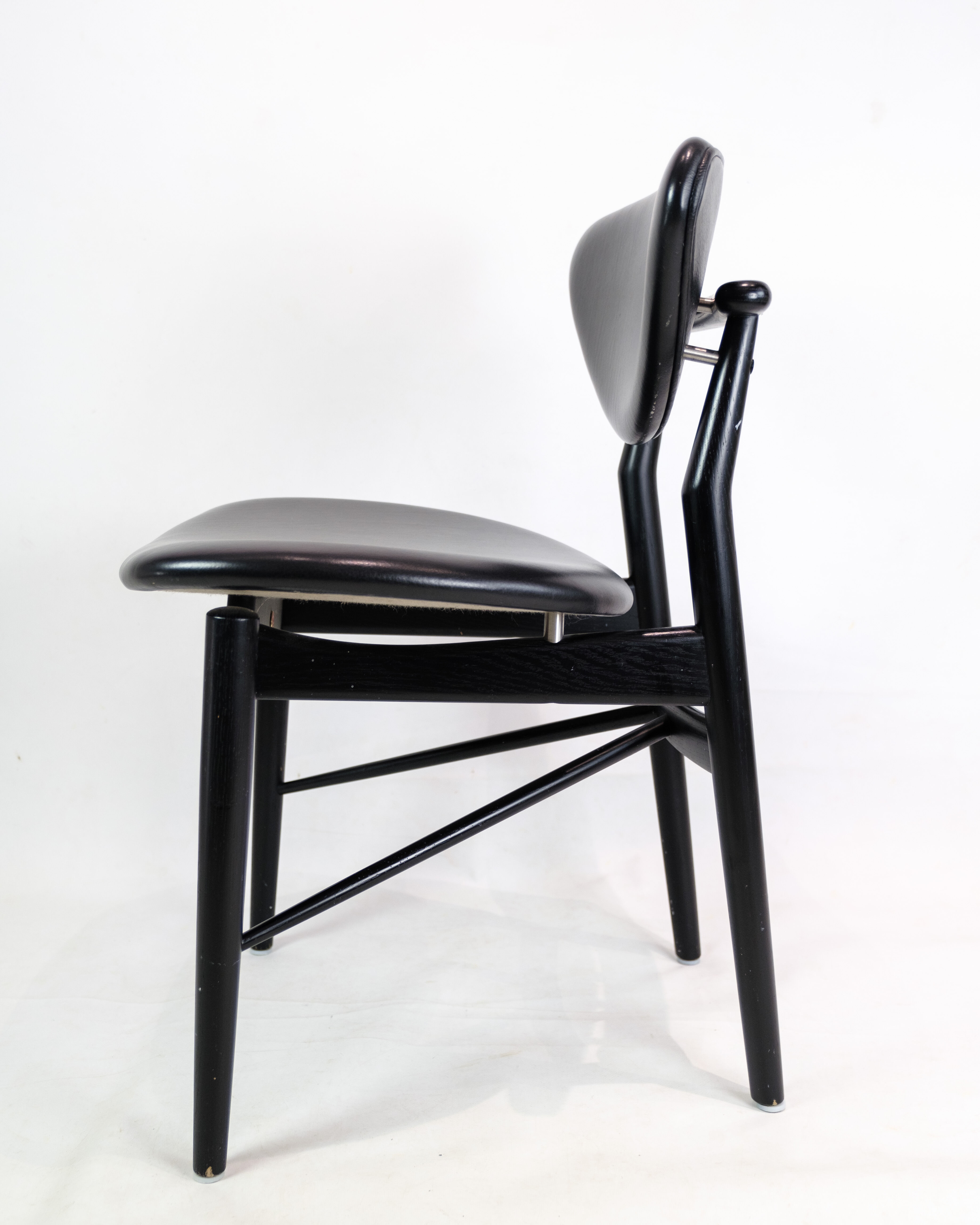 Chair, Finn Juhl, Black painted oak, House of Finn Juhl, model 108