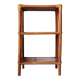 Etagère - bibliothèque rotin bois patinée