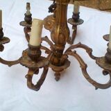 6-branch bronze chandelier