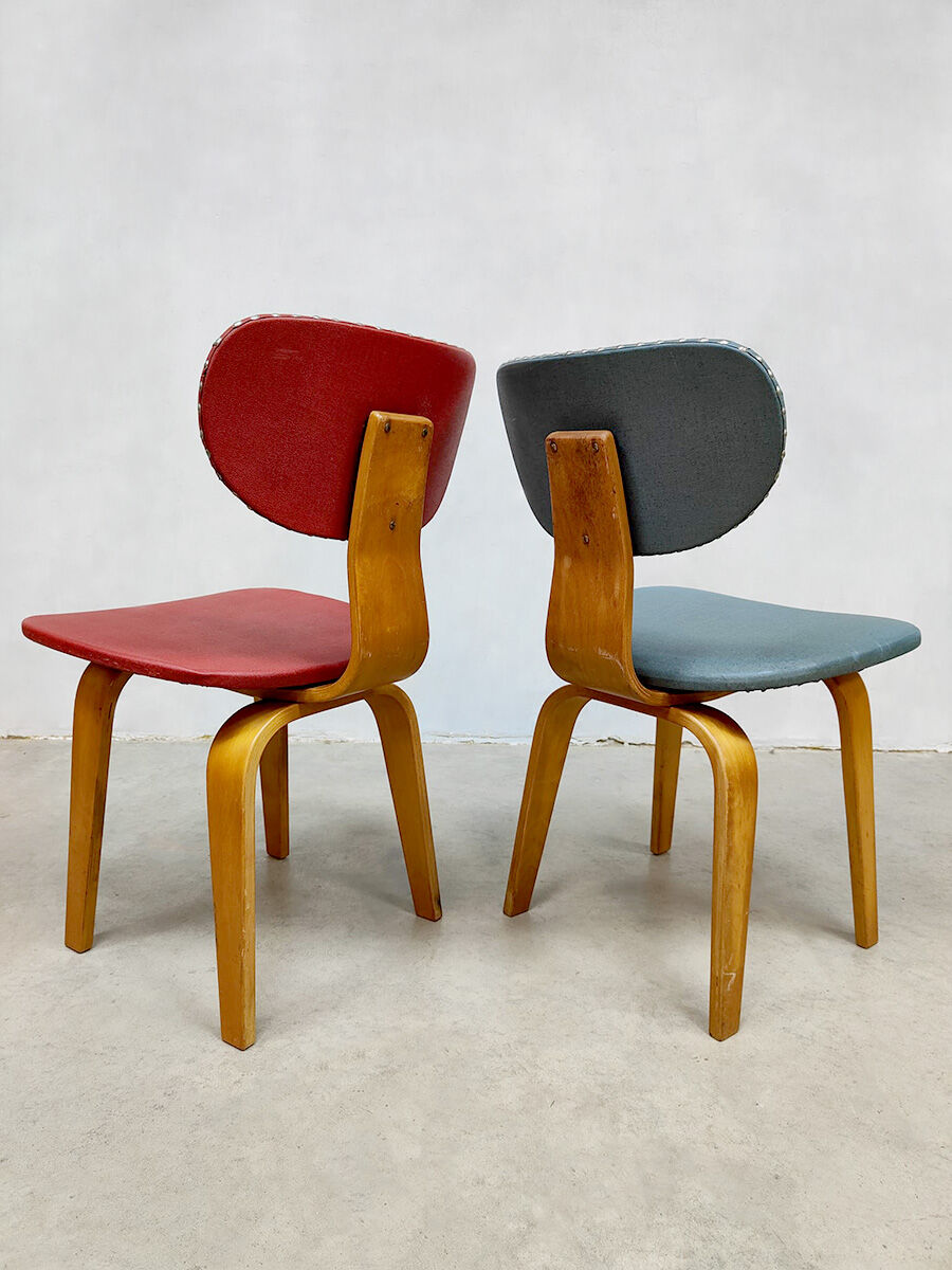 Vintage Dutch design dining chairs Pastoe