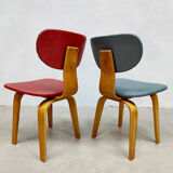 Vintage Dutch design dining chairs Pastoe