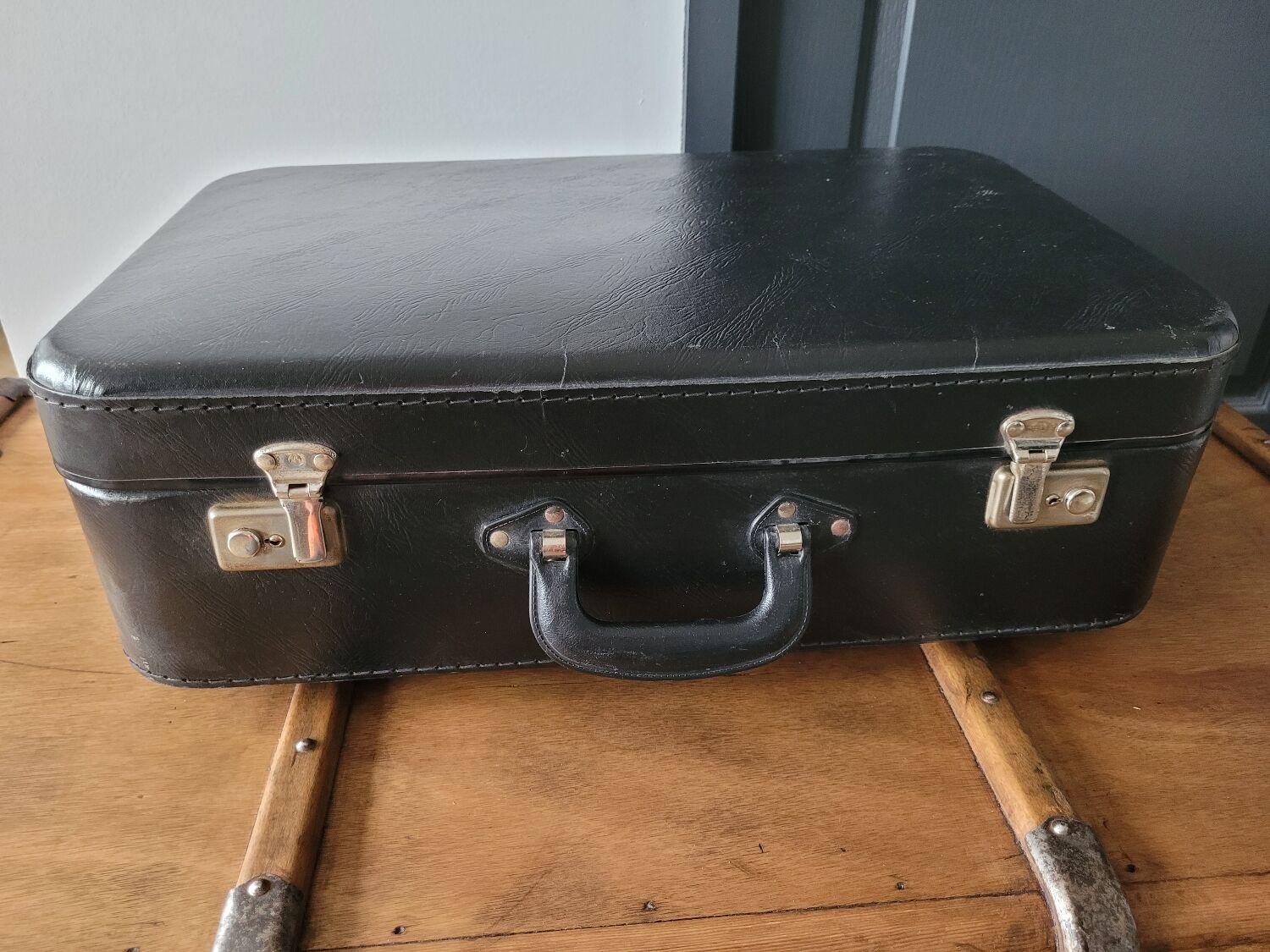Antique cardboard suitcase