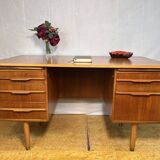 Mid-Century Retro Vintage Teak Desk – 1960s Danish Design