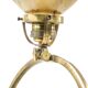 Art Deco table lamp, brass, glass, Germany, 1930s