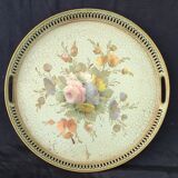 Old hand-painted metal top