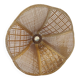 Vintage conical rattan/wicker ceiling lampshade