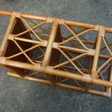 Small rattan shelf, 3 shelves, vintage
