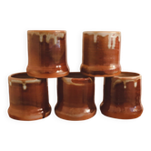 Set of 5 cups mugs • A. Bugnon