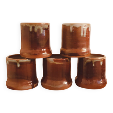 Set of 5 cups mugs • A. Bugnon