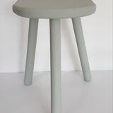 Tripod milking stool in patinated wood