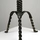 Hand-Forged Wrought Iron Brutalist Candelabra, Scandinavia — circa 1960s/1970s