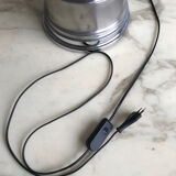 Matte metal and chrome lamp from the 1970s