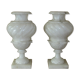 2 x italian alabaster  Medici urn lamps