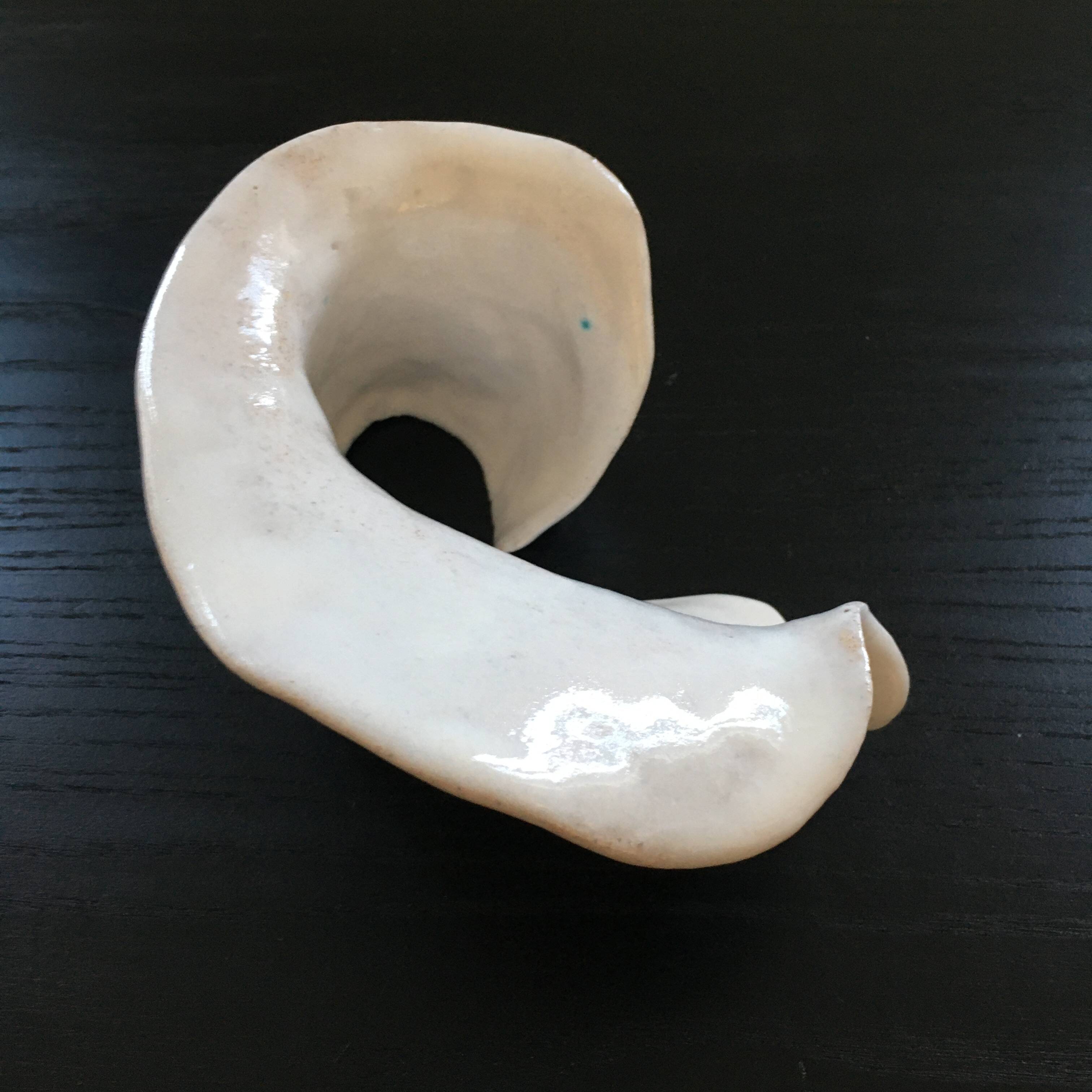 White ceramic shell