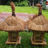 Pair of hut lamps