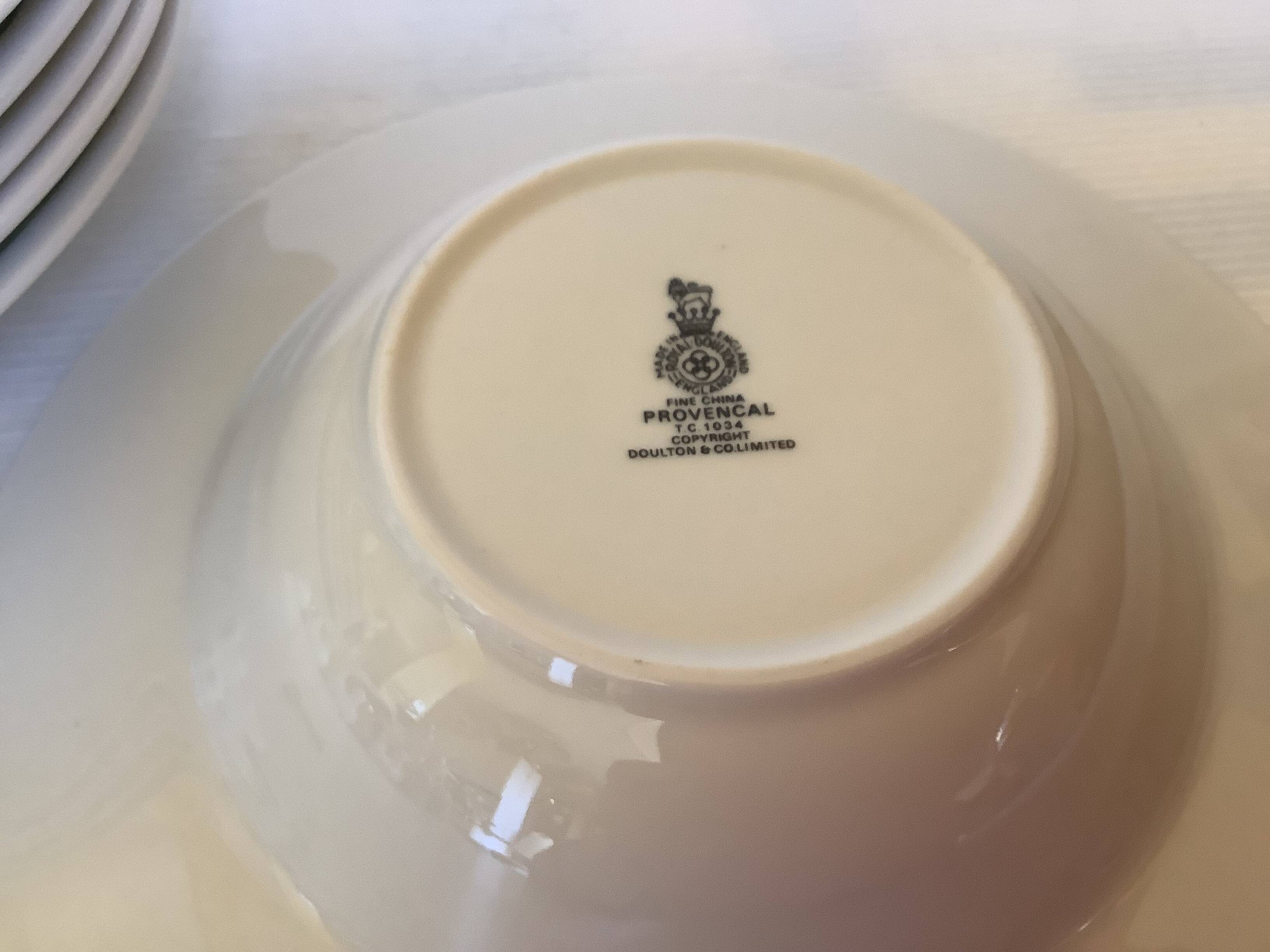 Six Royal Doulton Provençal soup plates