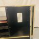 Sideboard, black lacquered and brass Hi-fi unit by Roche Bobois, circa 1970