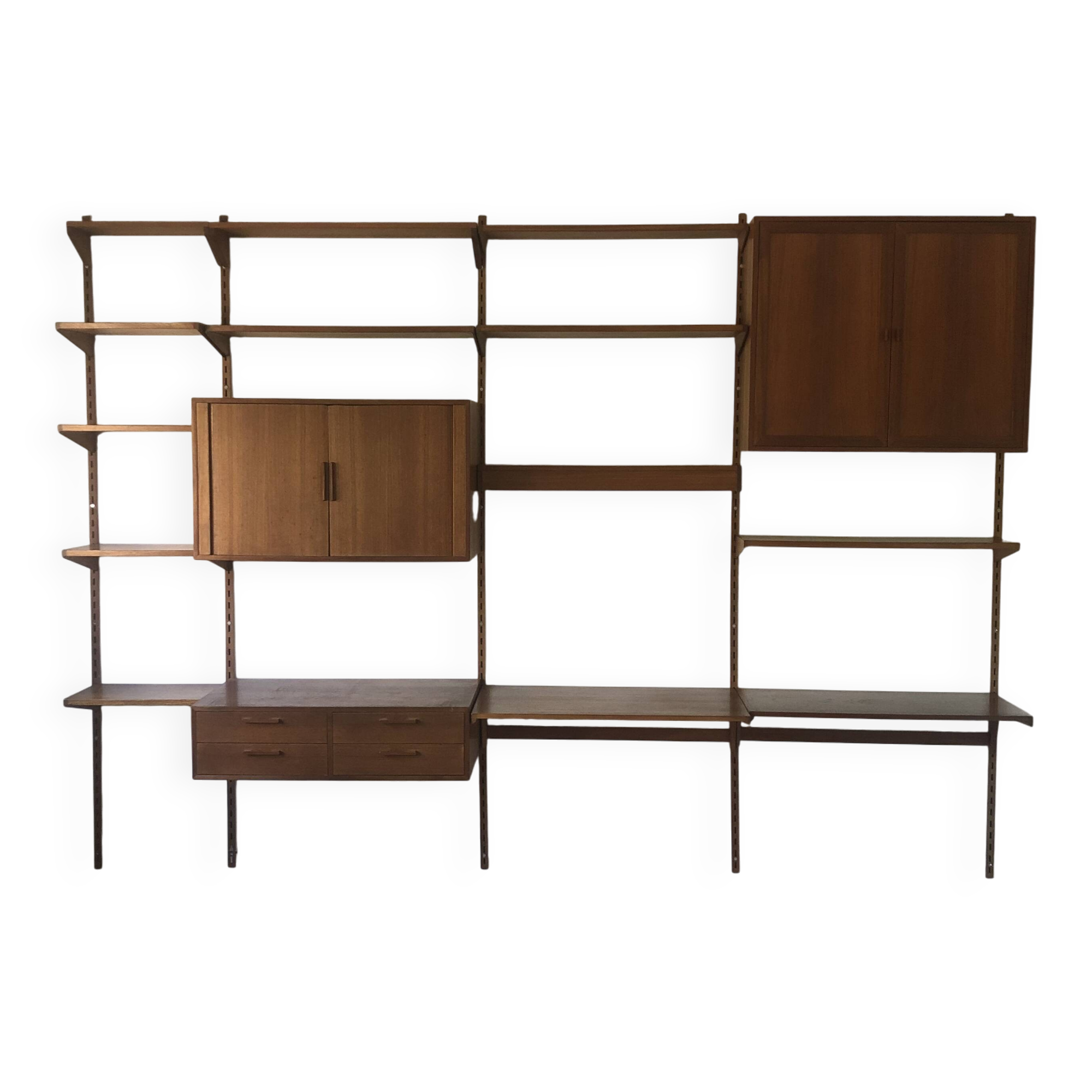 Kai Kristiansen teakhouten wandmeubel