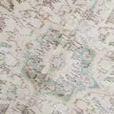 6x9 classic brown & beige vintage rug, 153x272cm