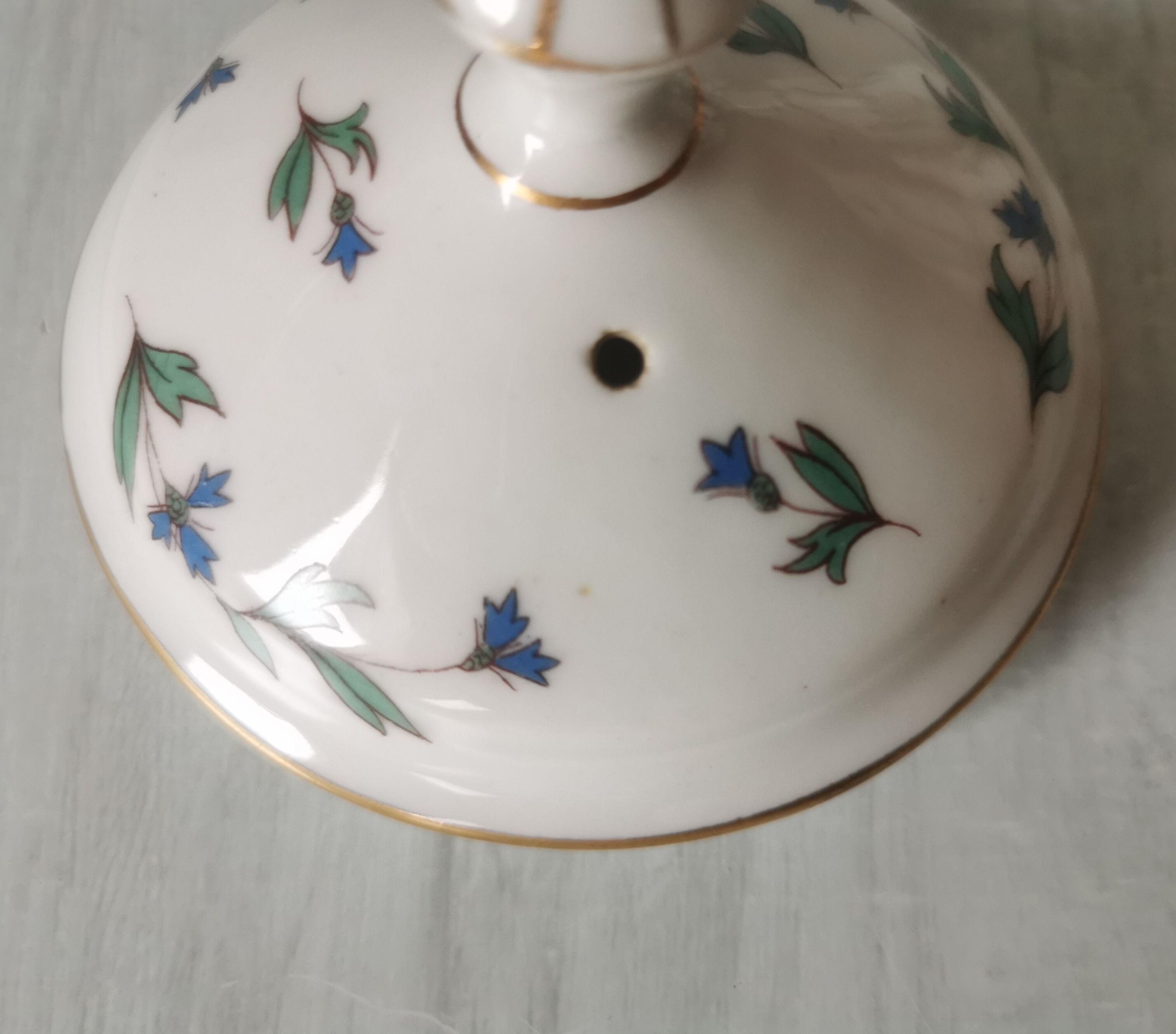 Porcelain barbel tea set Limoges Guérin