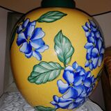 Lampe signé Louis Drimmer en porcelaine craquelée
