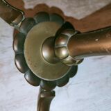 Copper 3-spoke chandelier