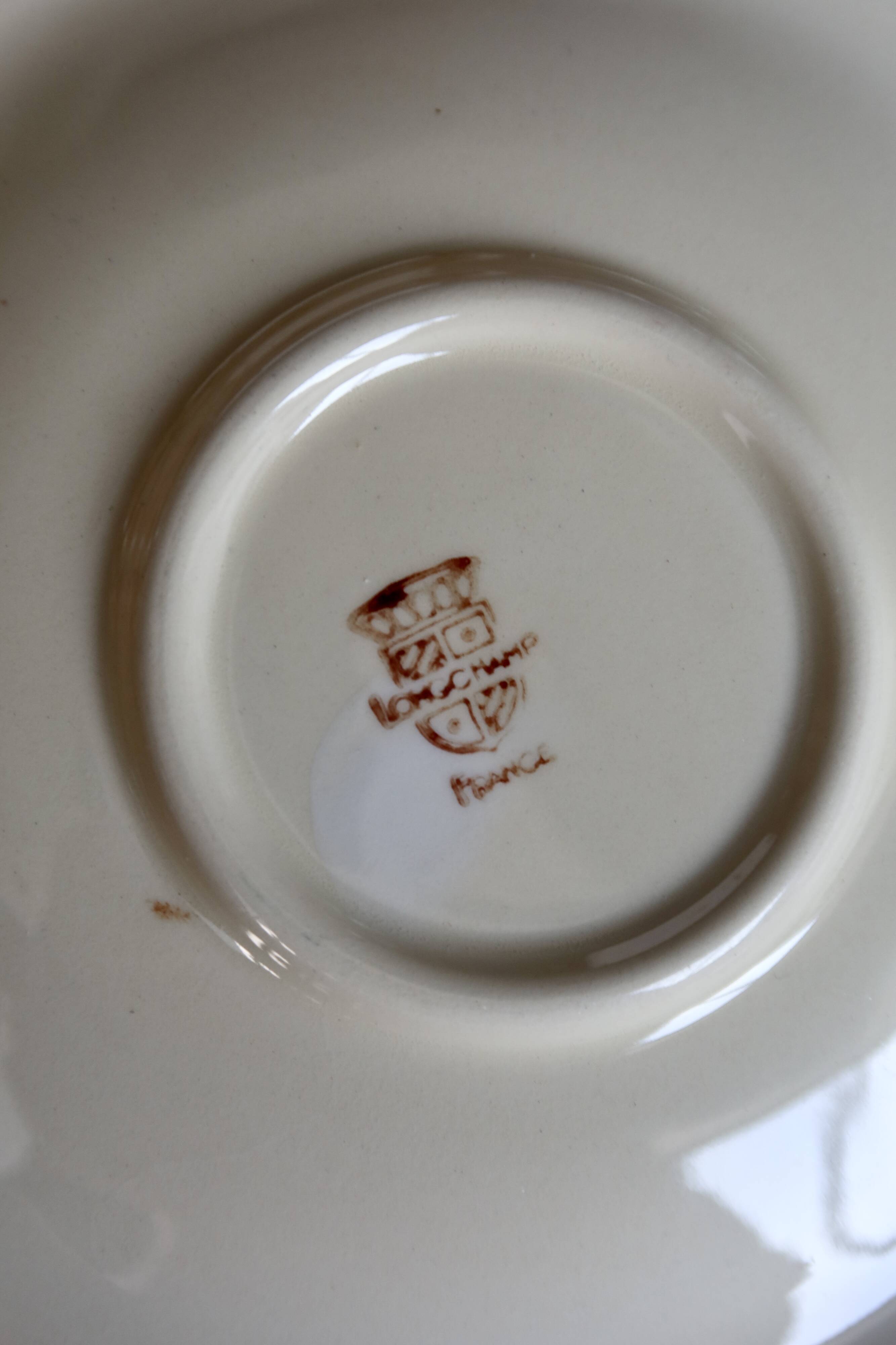 Vintage Longchamp earthenware tea set - Agen model - 5 pieces