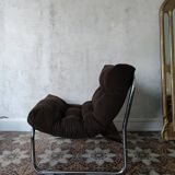Fauteuils en velours vintage