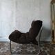 Fauteuils en velours vintage
