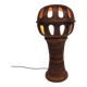 Large brutalist vintage ceramic floorlight