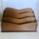 Art Deco wooden mail sorter