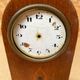 Antique mantel clock arched marquetry mahogany wood vintage