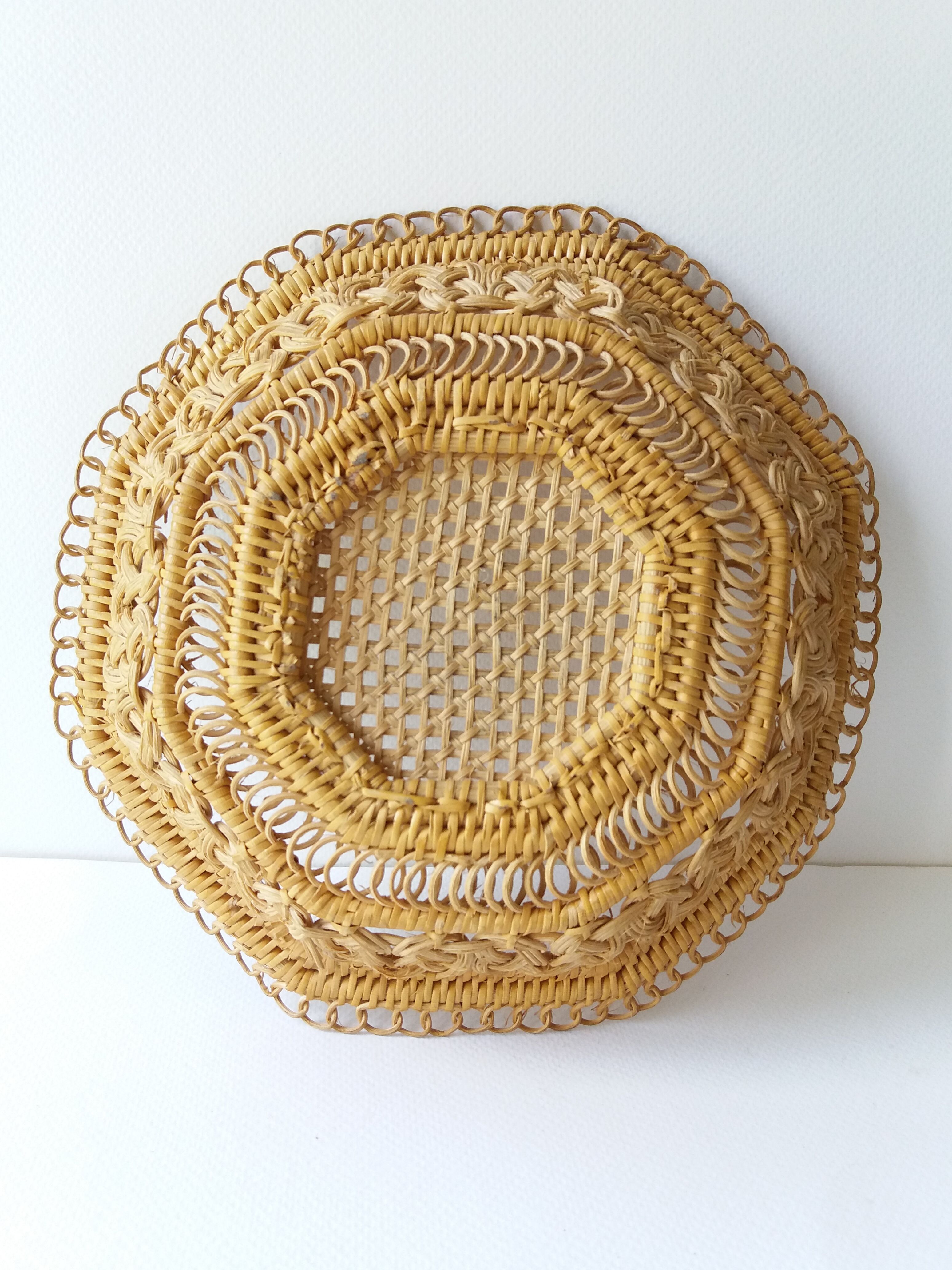 Vintage wicker basket