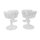 Set of 4 old champagne glasses