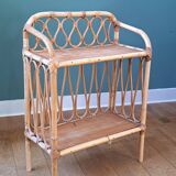 Rattan shelf
