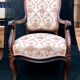 Shepherdess armchair in rosewood fleuron shell Napoleon III