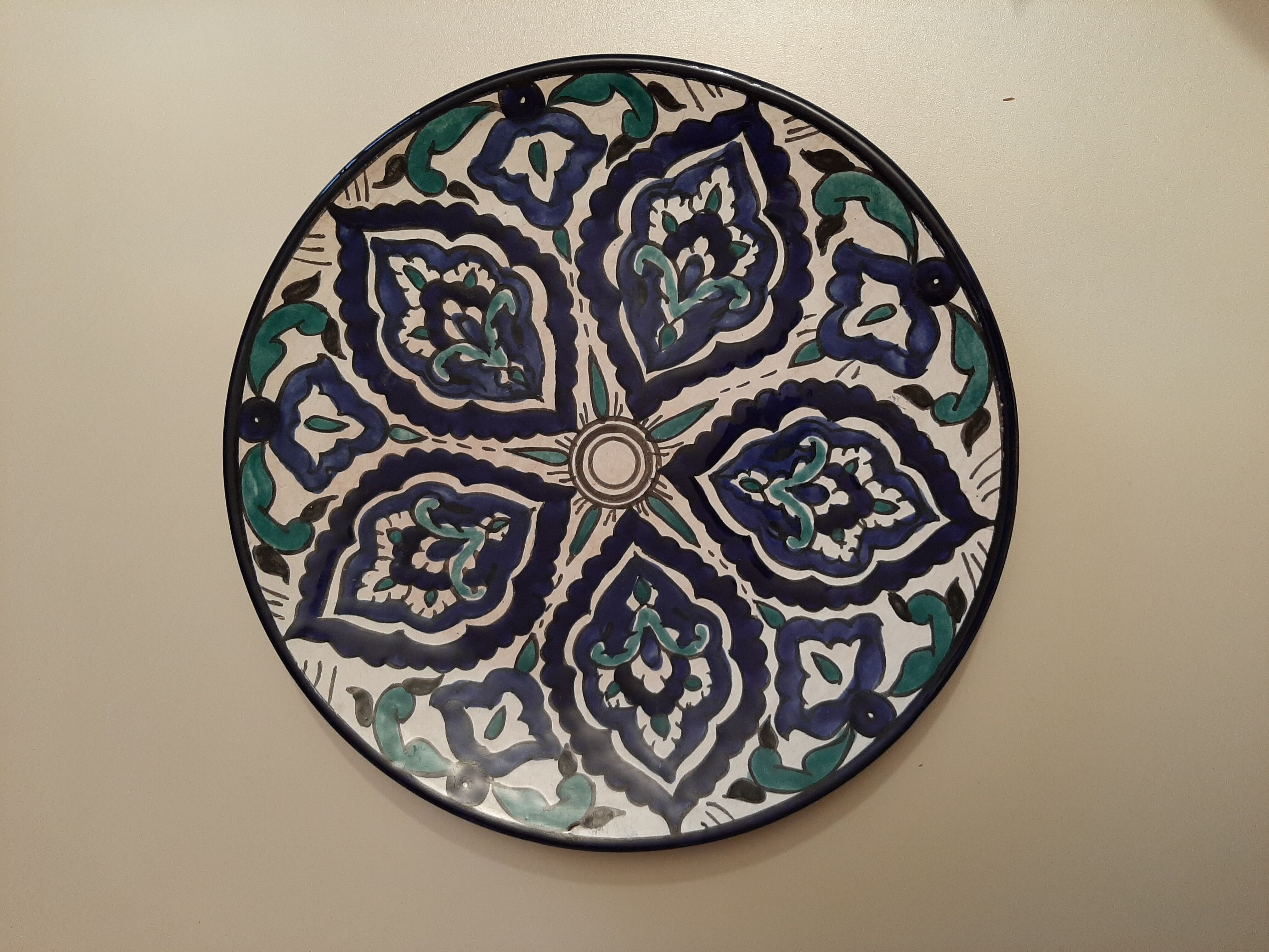 Decorative plate Mediterranean decoration