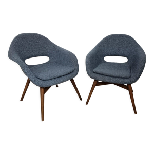 Fauteuil coquille restauré - miroslav navratil