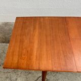 Scandinavian teak table with extension