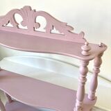 Carved wooden wall shelf