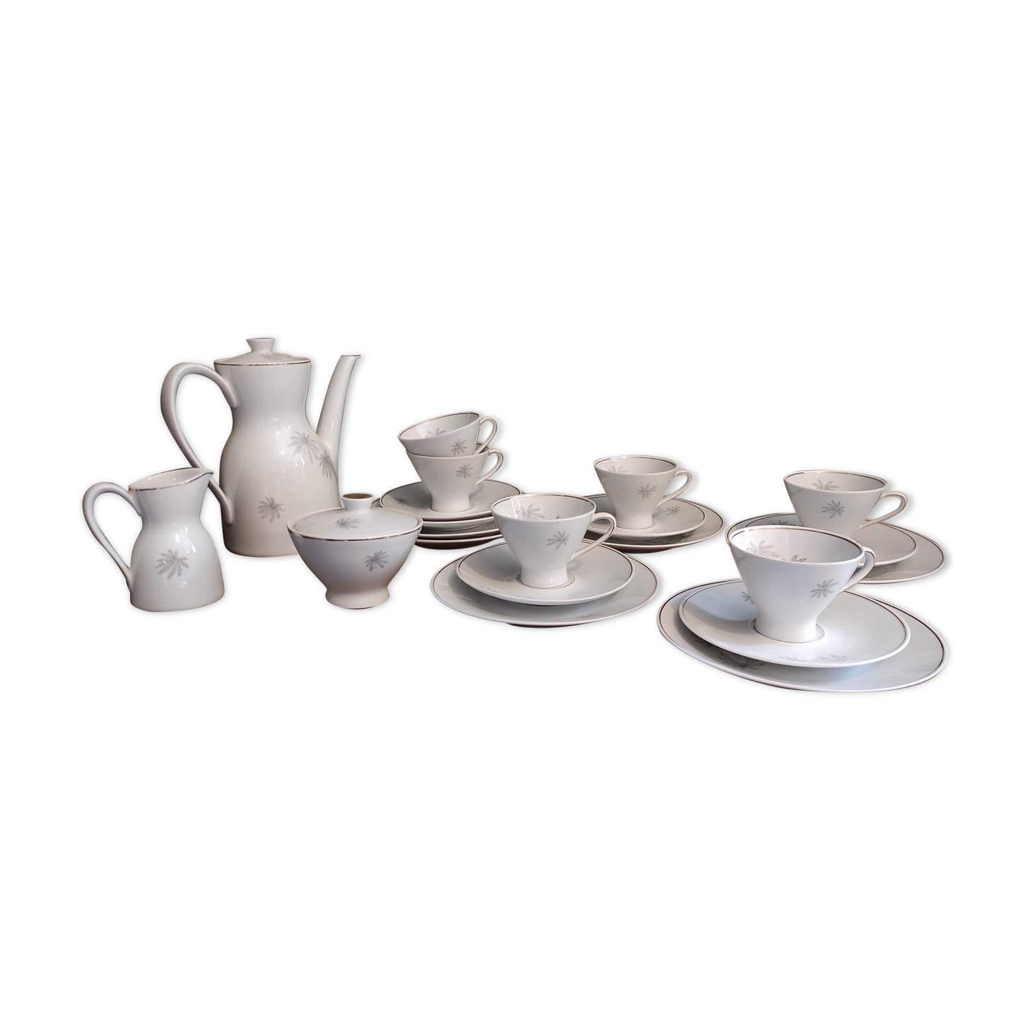 Vintage Mitterteich Bavaria porcelain coffee set