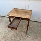 Oak desk with 1 drawer, 65x52cm