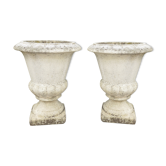 Paire de vases Médicis en pierre