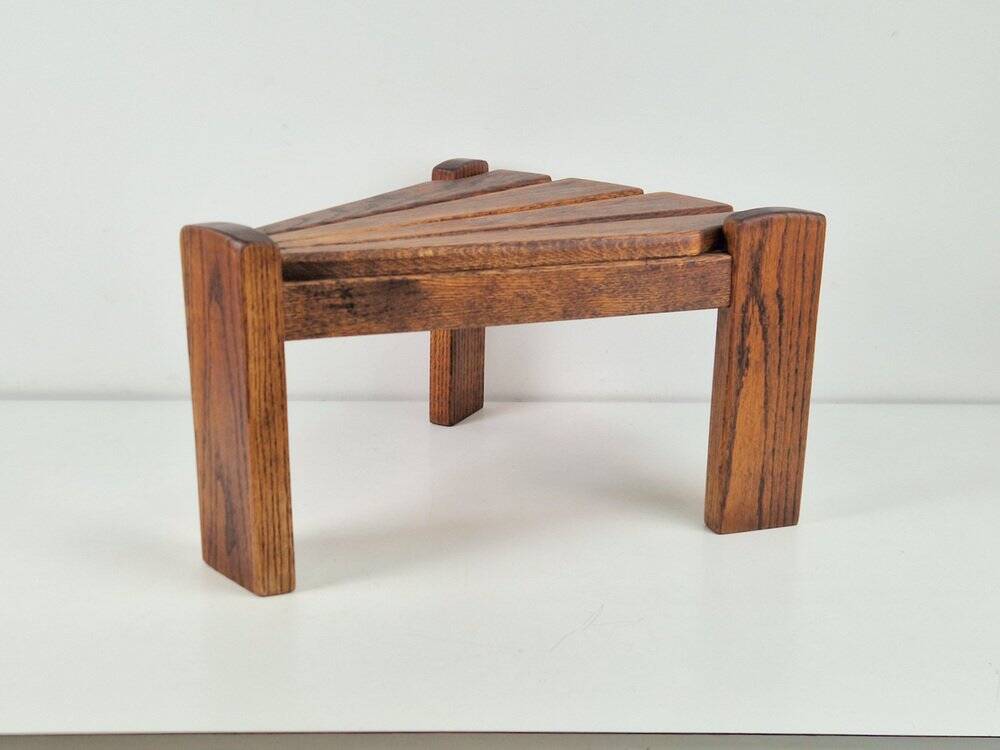 Brutalist Triangular Side Table by Dittman for Awa Radbound, 1960s